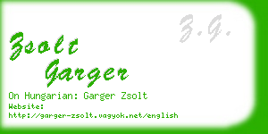 zsolt garger business card